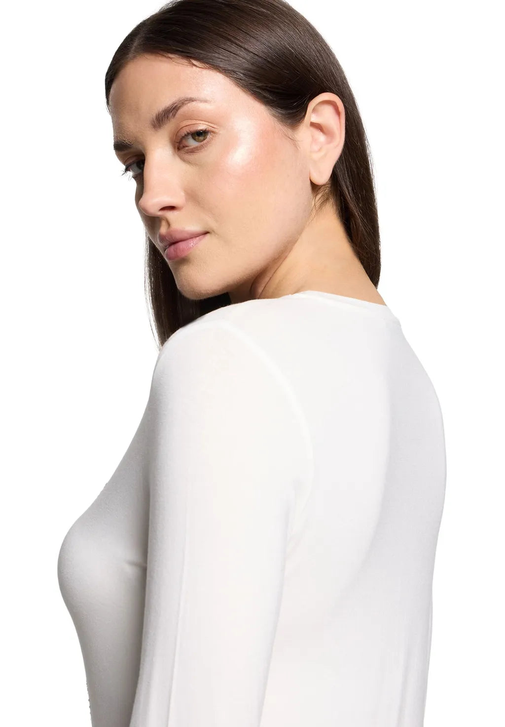 Betty Barclay Ladies Shirt Round Neck-Off White 2776/2063