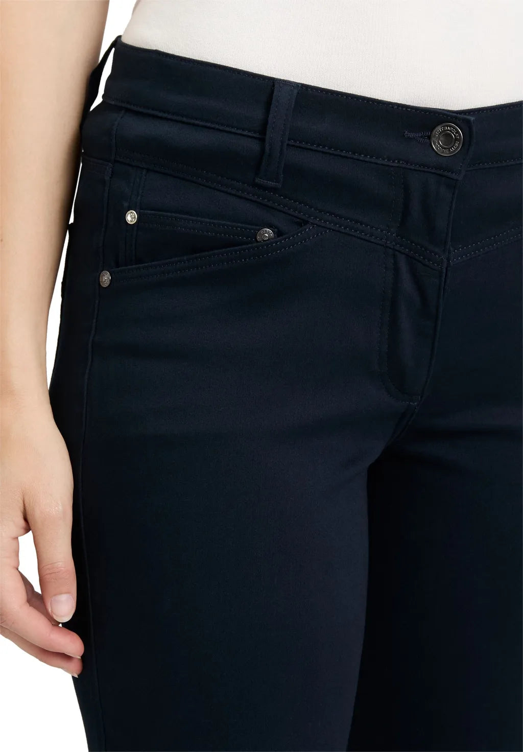 Betty Barclay Ladies Casual Trousers Slim Fit-Dark Sky 6818/2518