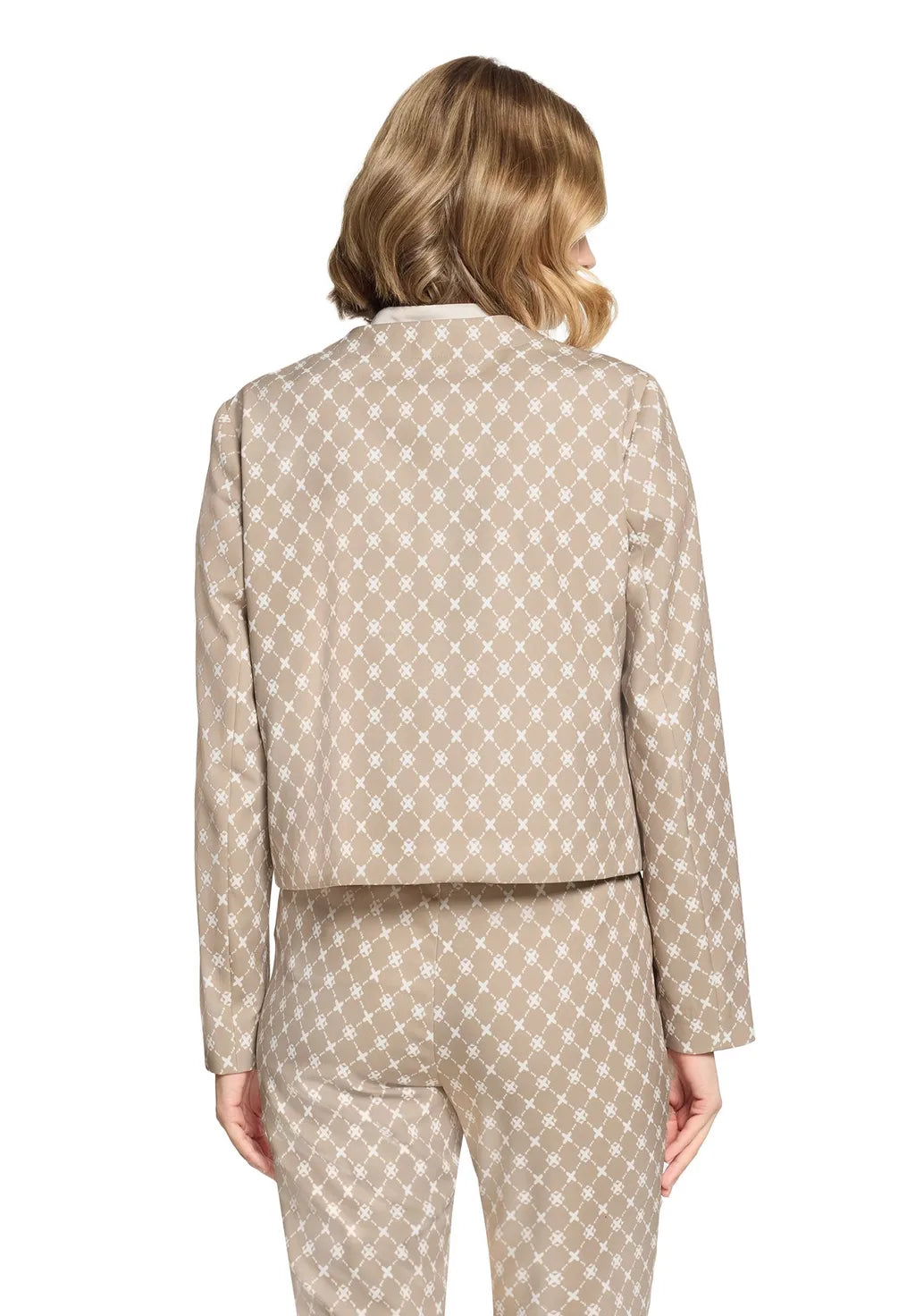 Betty Barclay Ladies Long-Sleeved Blazer Jacket-Nature/Cream 4714/1706