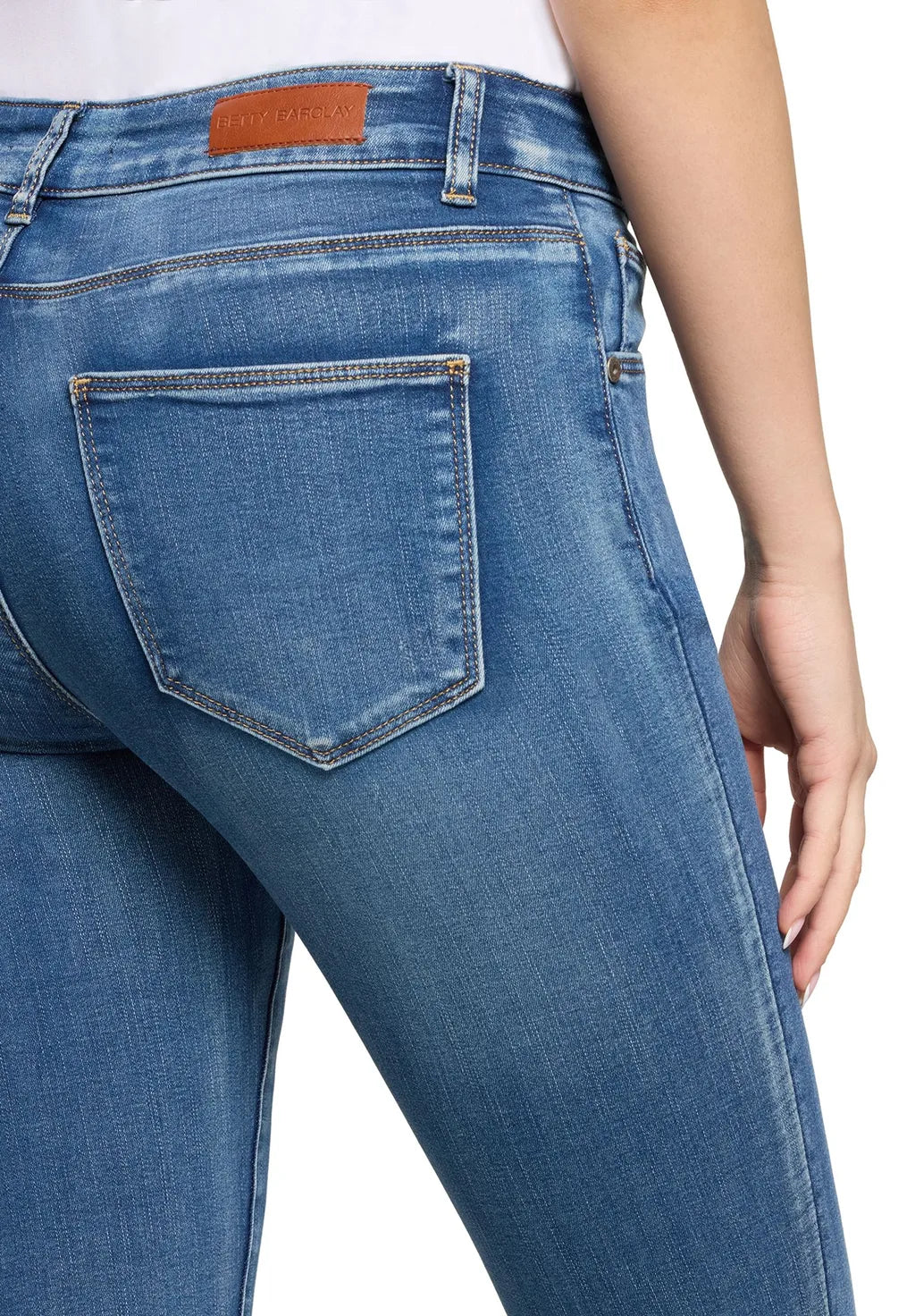 Betty Barclay Ladies Basic Jeans With A Wash-Blue 6364/1053