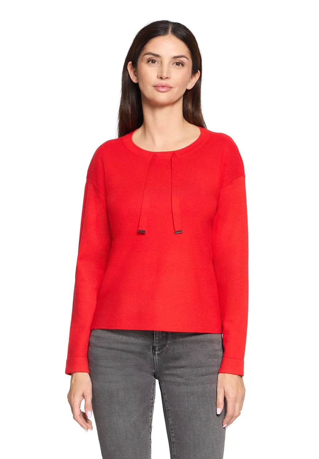 Betty Barclay Ladies Fine Knit Sweater-Red 5405/2907