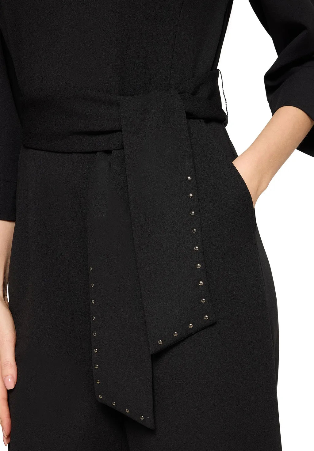 Betty Barclay Ladies Jumpsuit With Side Pocket-Black 6130/2420