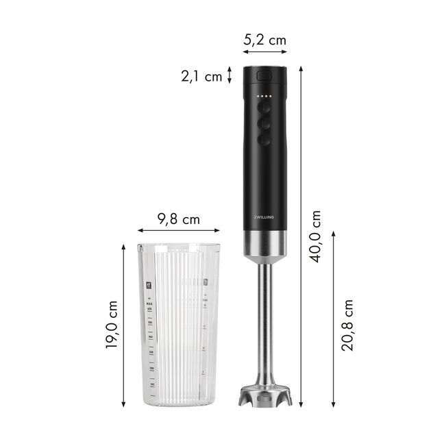 Zwilling Xtend Cordless Starter Set: Hand Blender (Including Battery) ZW-1030457.