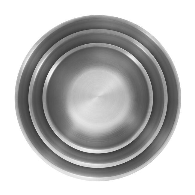 Zwilling Prep 3 Piece 18/10 Stainless Steel Bowl Set, Silver ZW-1030706.