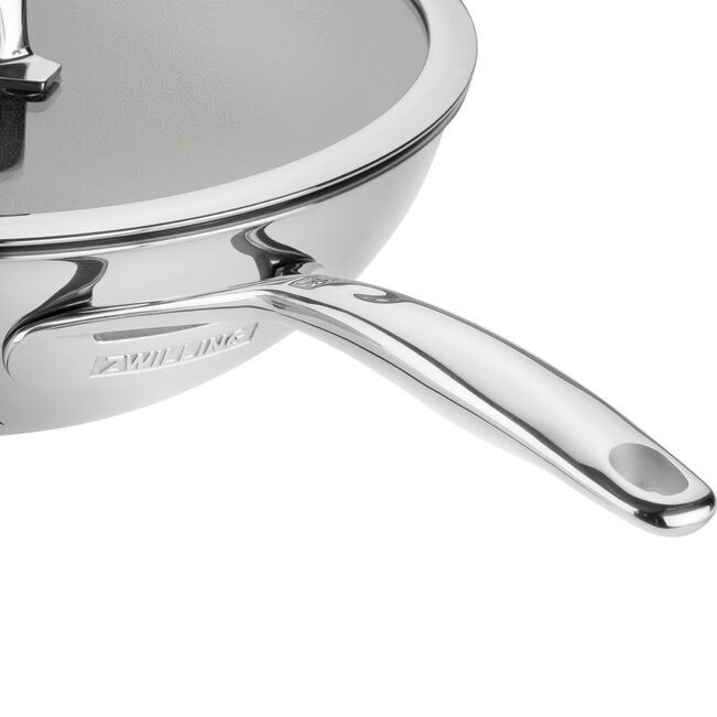Zwilling Peak Stainless Steel Ceramic Non-Stick Coating Wok With Lid 30cm ZW-1034499.