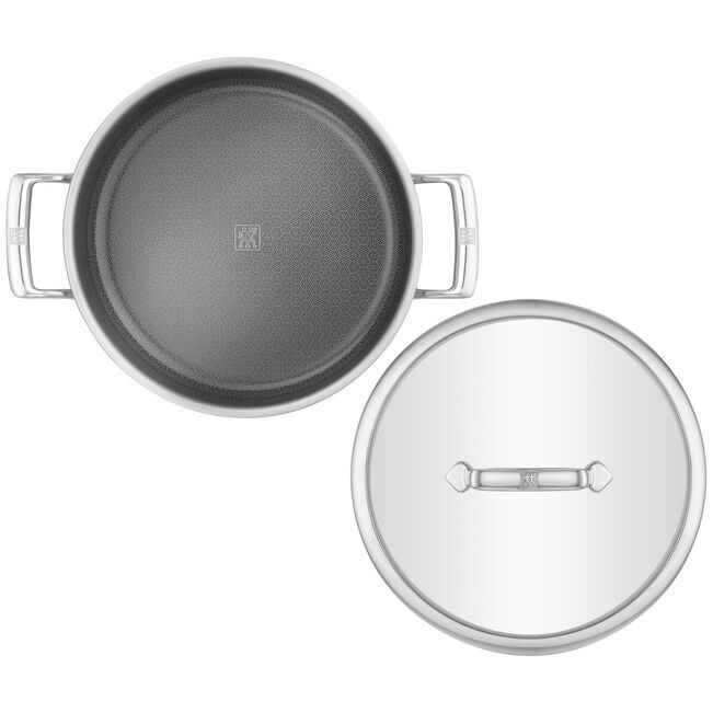 Zwilling Peak Stainless Steel Ceramic Non-Stick Coating Serving Pan with Lid 26cm ZW-1034500.