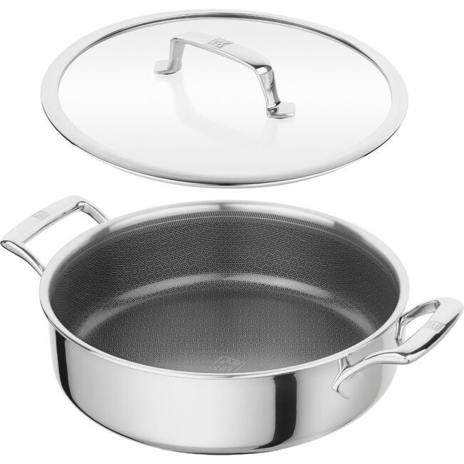 Zwilling Peak Stainless Steel Ceramic Non-Stick Coating Serving Pan with Lid 26cm ZW-1034500.