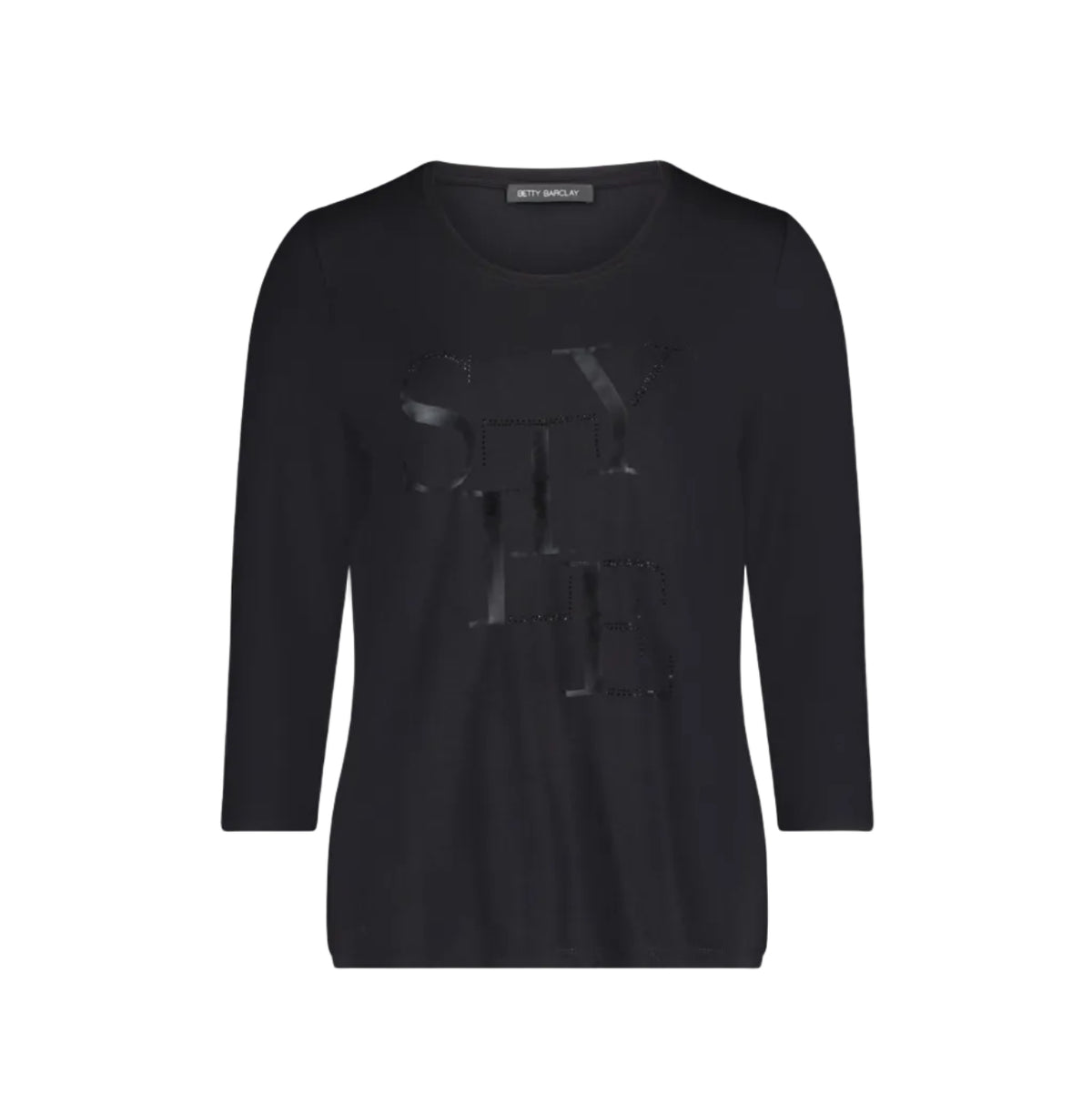 Betty Barclay Ladies 3/4 Arm Shirt-Black 2776/2063