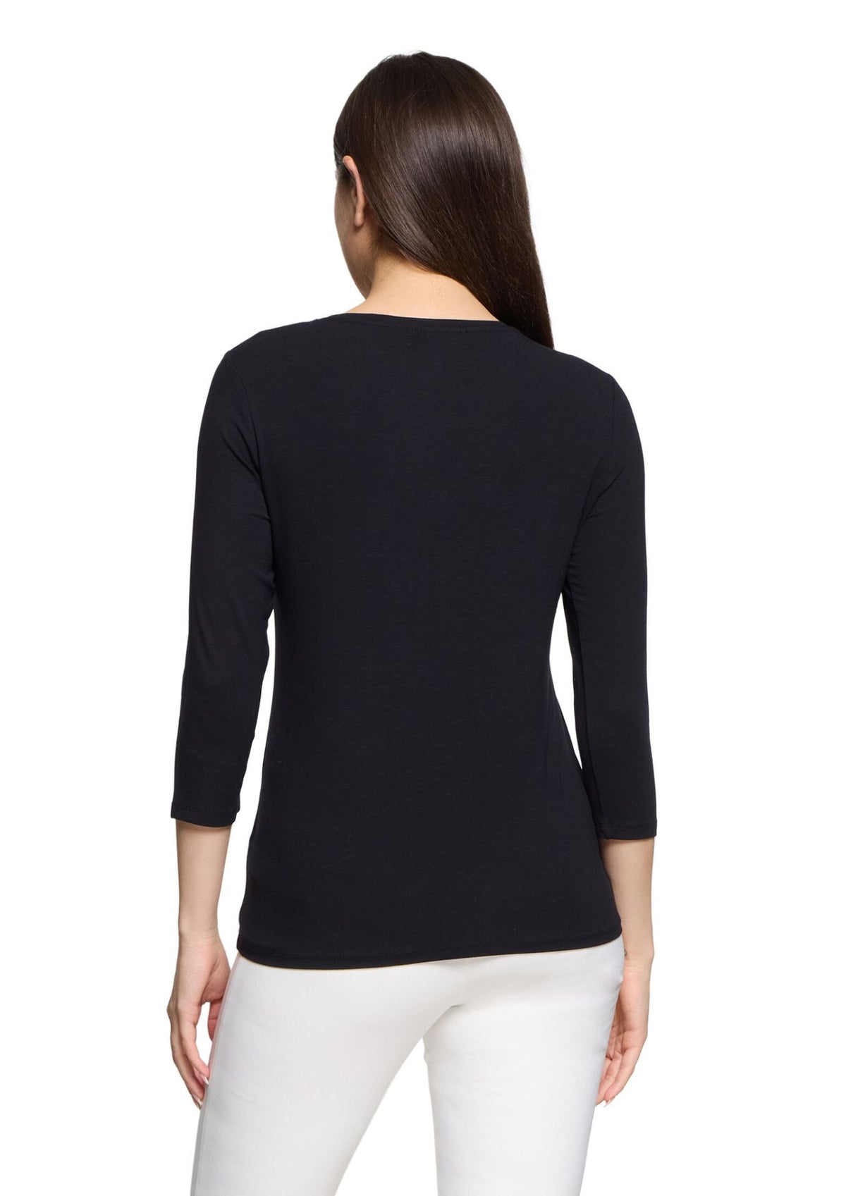 Betty Barclay Ladies 3/4 Arm Shirt-Black 2776/2063