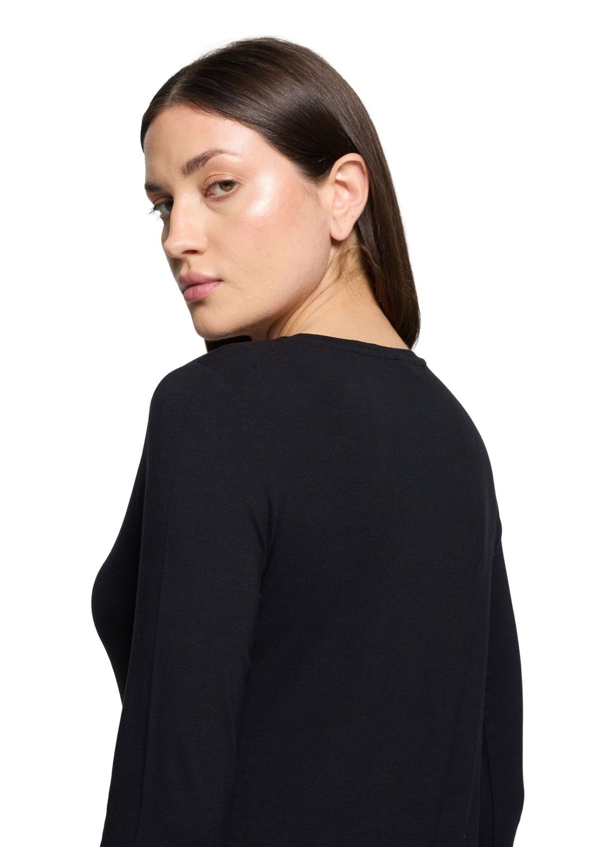 Betty Barclay Ladies 3/4 Arm Shirt-Black 2776/2063