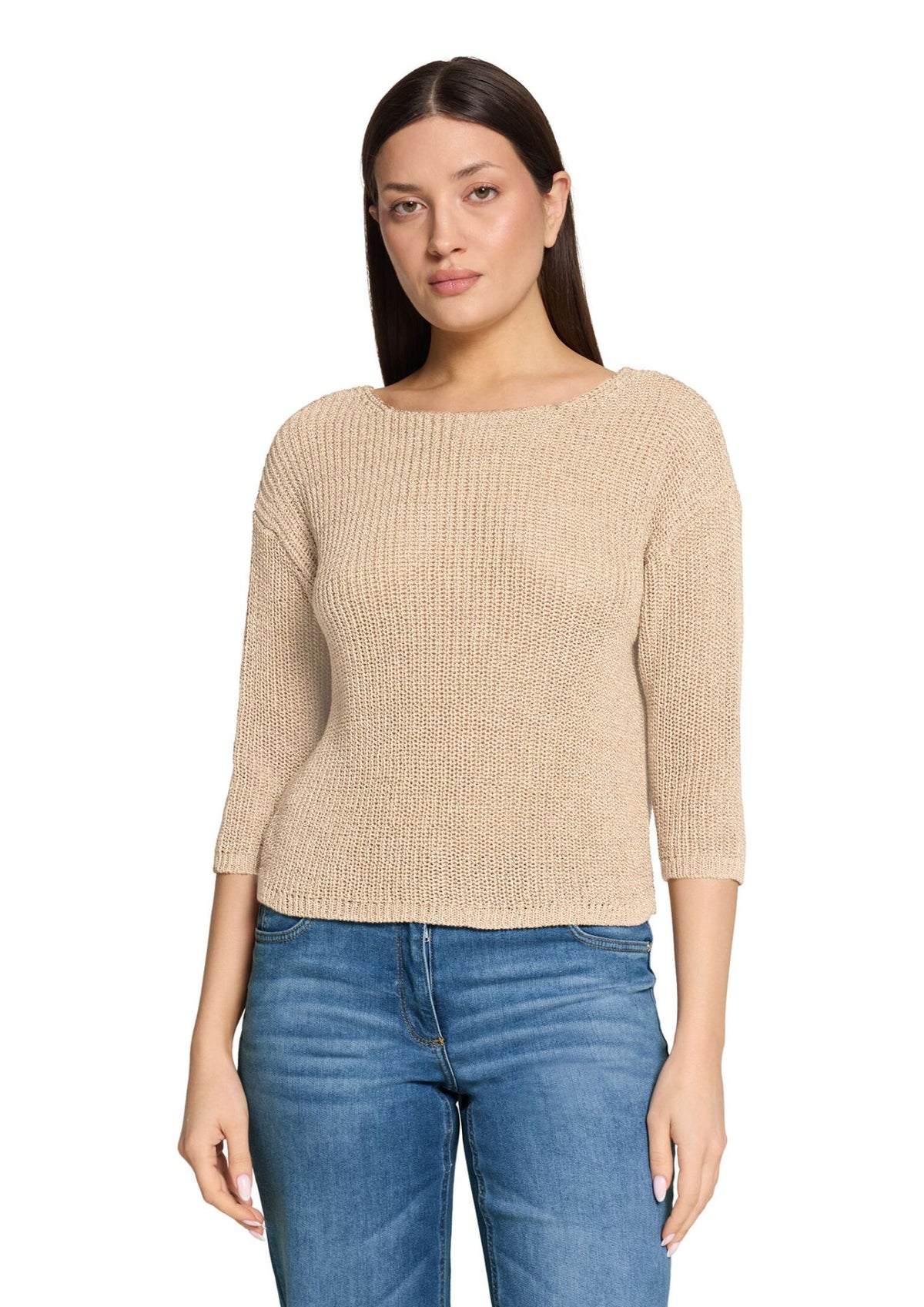 Betty Barclay Ladies Knitted Pullover Sweater-Classic Beige 5404/2491