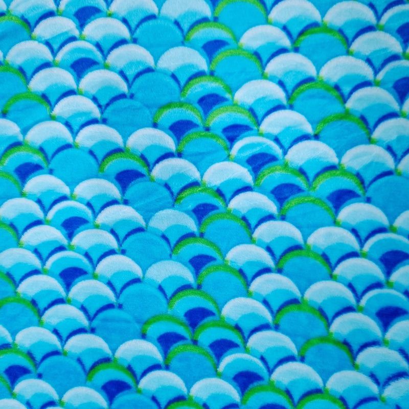 Printed Mongolian Fleece Fabric 150cm Floral.