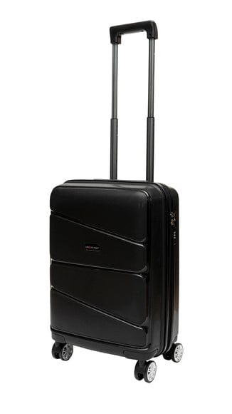 Gino De Vinci Luggage 50 CM Gino De Vince Swirl Cabin Size Case Black (7160875221081)