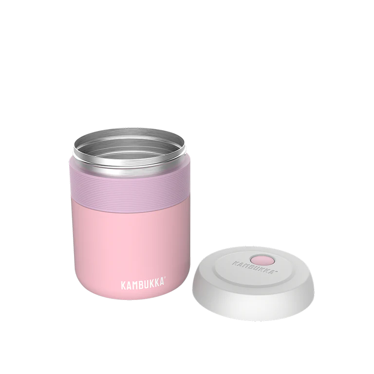 Kambukka Bora Double Wall Insulated Lunch Box Deep Teal 600 ml Baby Pink