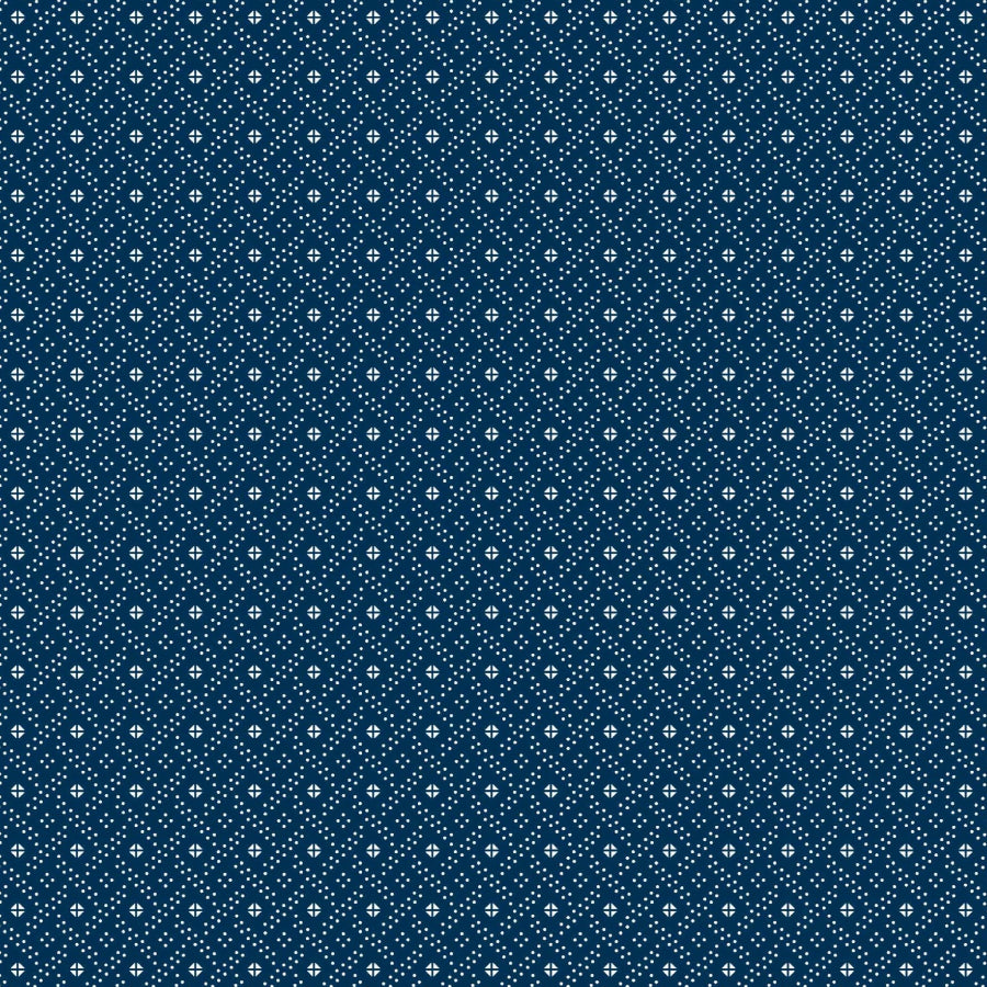 Original 3 Cats Fabric C/W04 Navy Blue 90cm