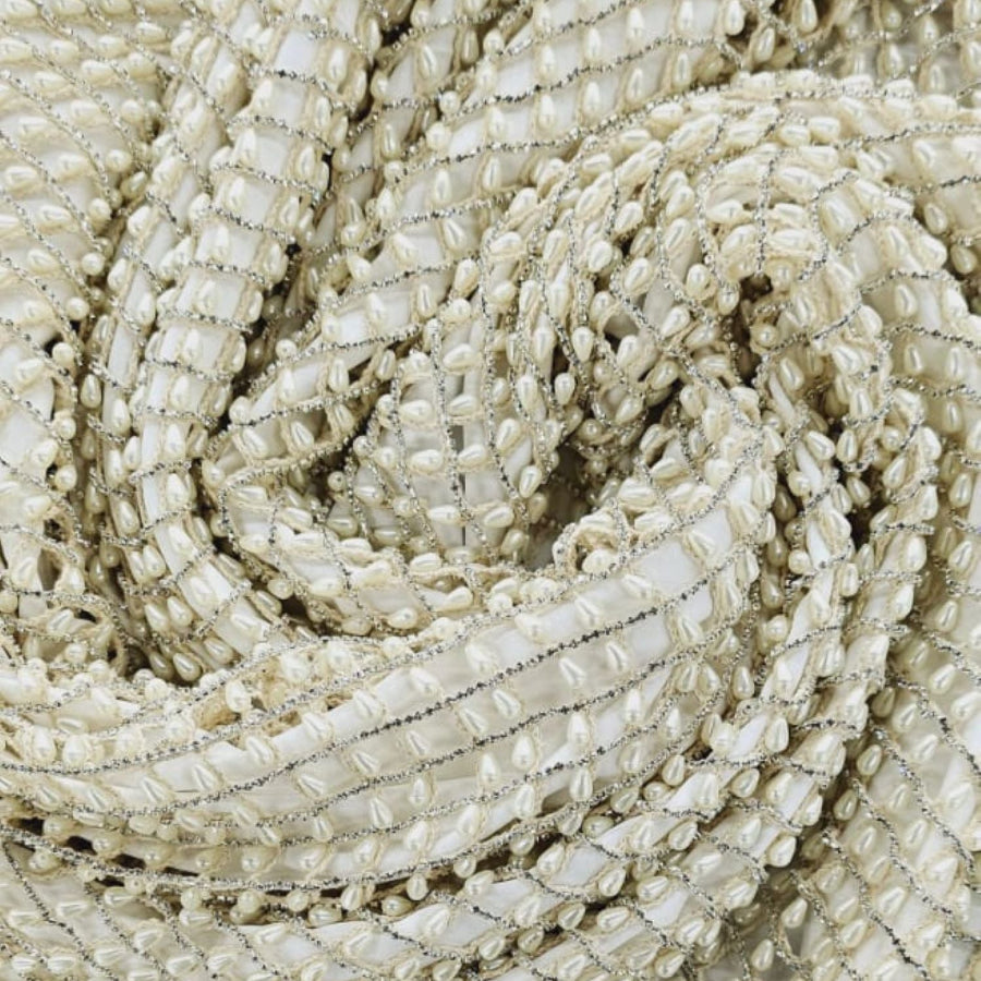 Exclusive Hand Beaded Lace 140cm