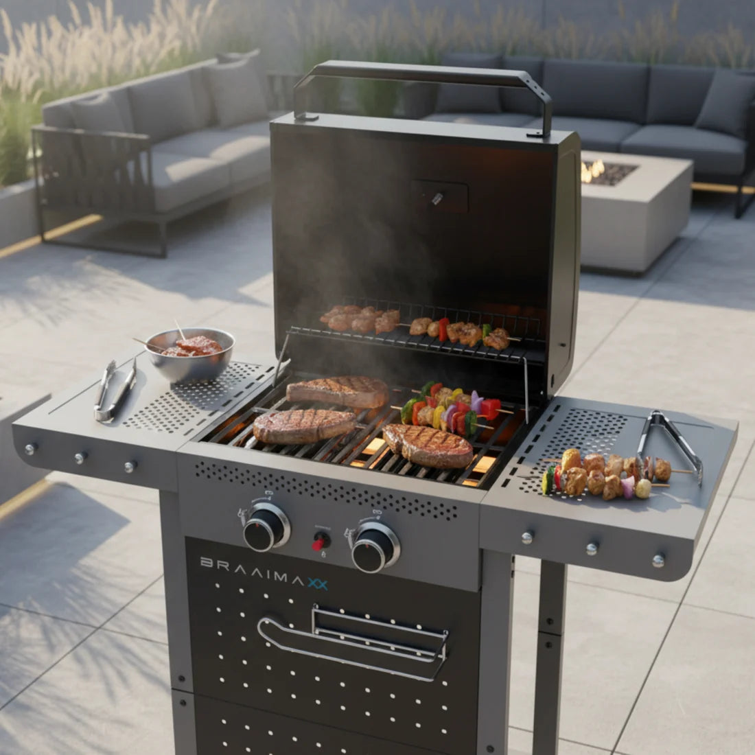 BraaiMaxx Stratos 2-Burner Gas Braai 1198-21-04-ZA.