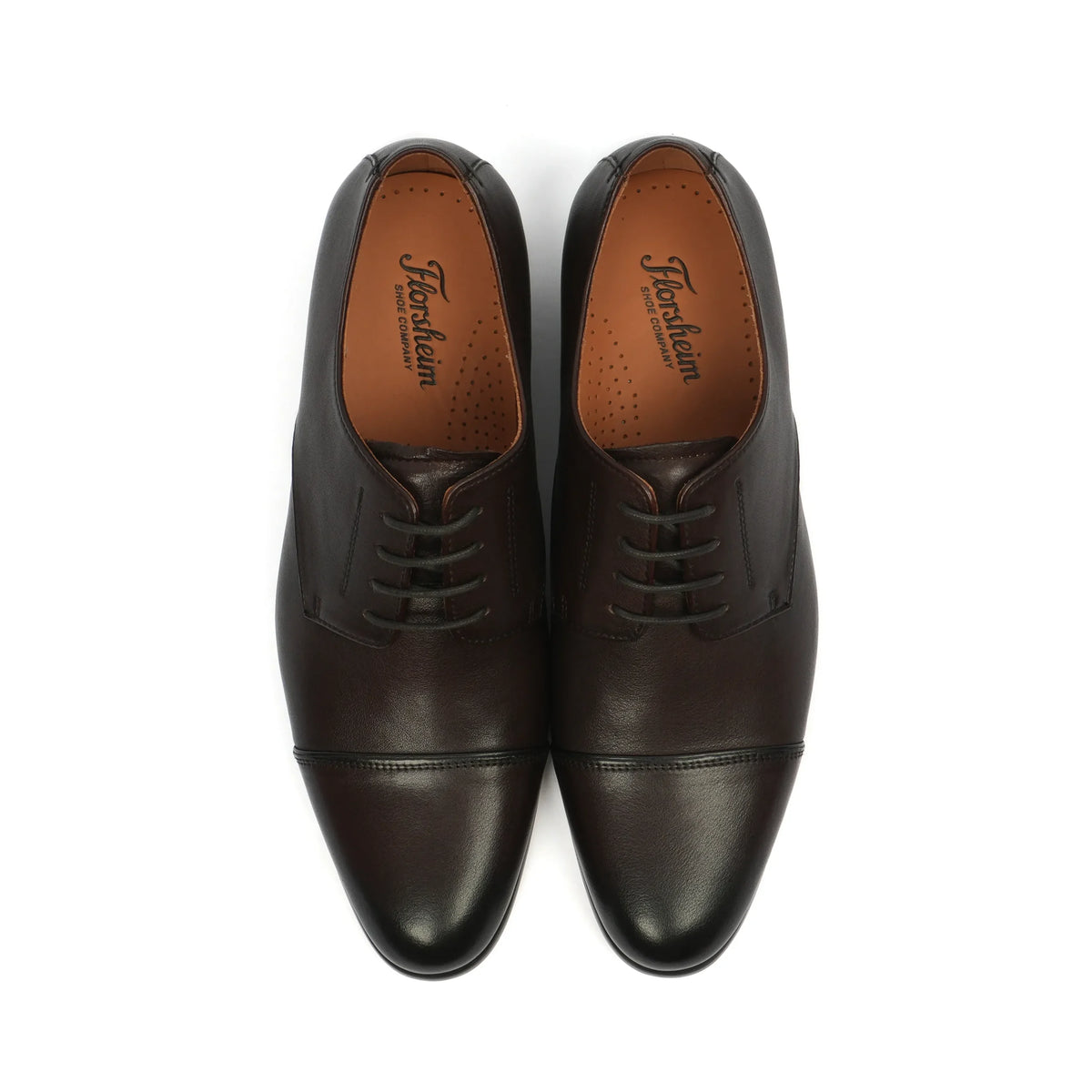 Florsheim Mens Centurion Toe Cap Shoes-Brown