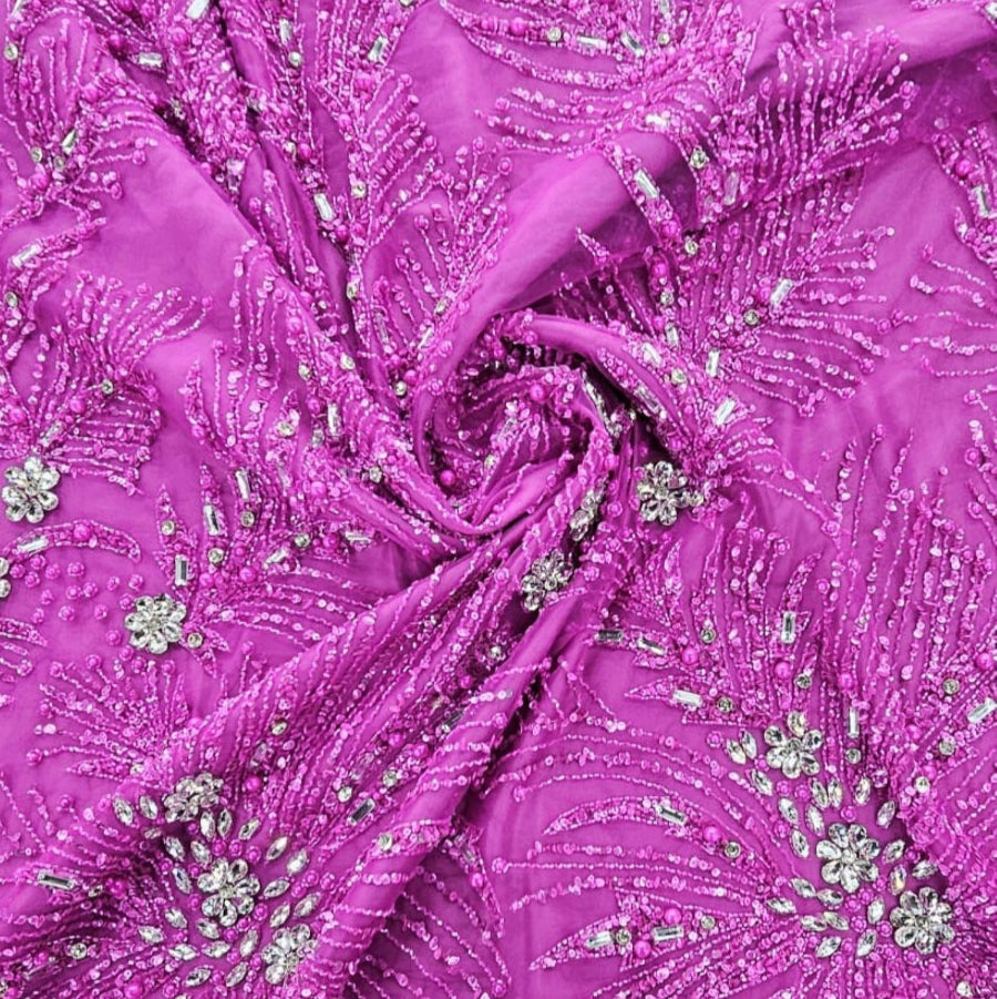 Exclusive Hand Beaded Lace 140cm (7948162072665)