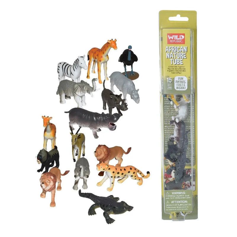 Wild Republic Tube of African Figurines with Playmat WR12754.