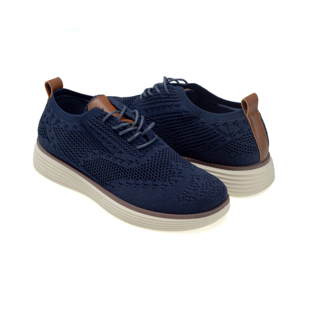 Hush Puppies Styling Lace Up Casuals-Navy HPM01029NVNV