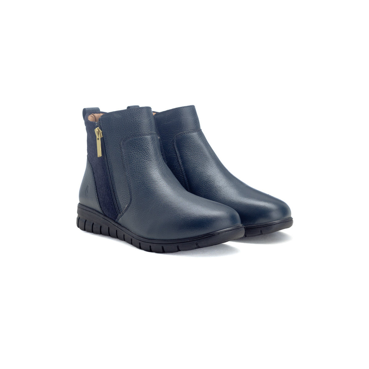 Hush Puppies Aurelia Leather Boots -Navy HPL01495NVNV-04