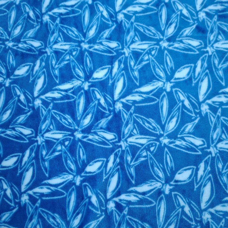Printed Mongolian Fleece Fabric 150cm Floral.