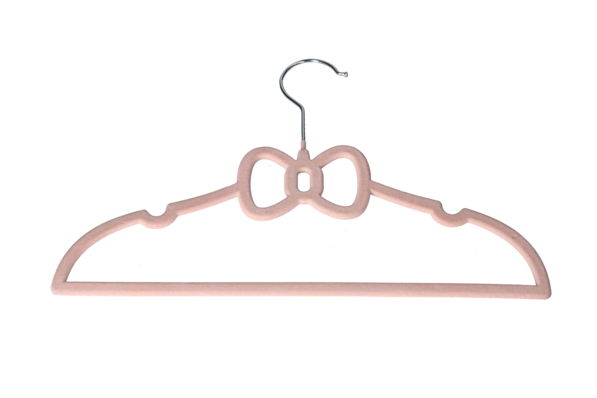 Danny Home Velvet Kids Hanger 10 Piece 32.8cm Pink VHK029P-10
