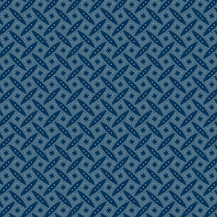 Original 3 Cats Fabric C/W04 Navy Blue 90cm