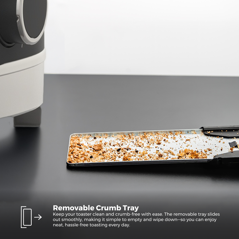 Riva Stainless Steel 2-Slice Toaster Matt Black RVBT001