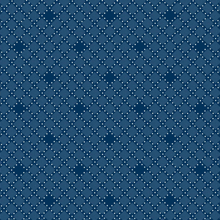 Original 3 Cats Fabric C/W04 Navy Blue 90cm