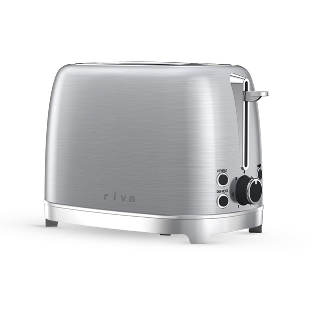 Riva Stainless Steel 2-Slice Toaster Brushed RVST001