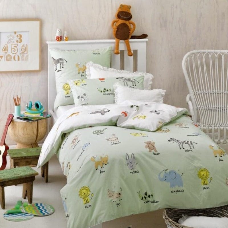 Linen House Duvet Cover Linen House Cot Multi ABC Friends Duvet Cover Set (2061830324313)