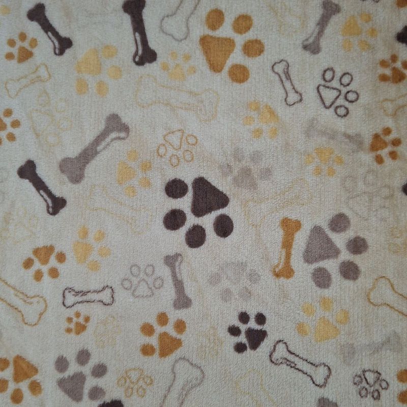 Printed Mongolian Fleece Fabric 150cm Floral.