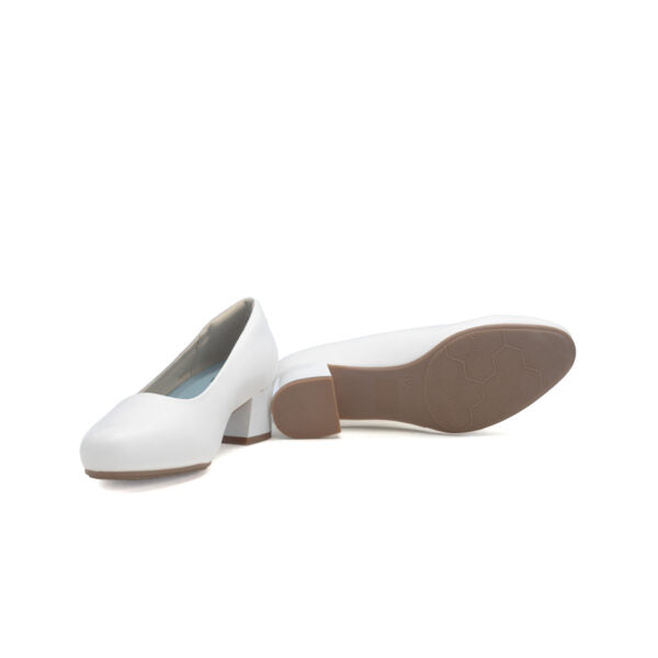 Hush Puppies Ladies Soft Fynn Heels-White SSL01619WHWH
