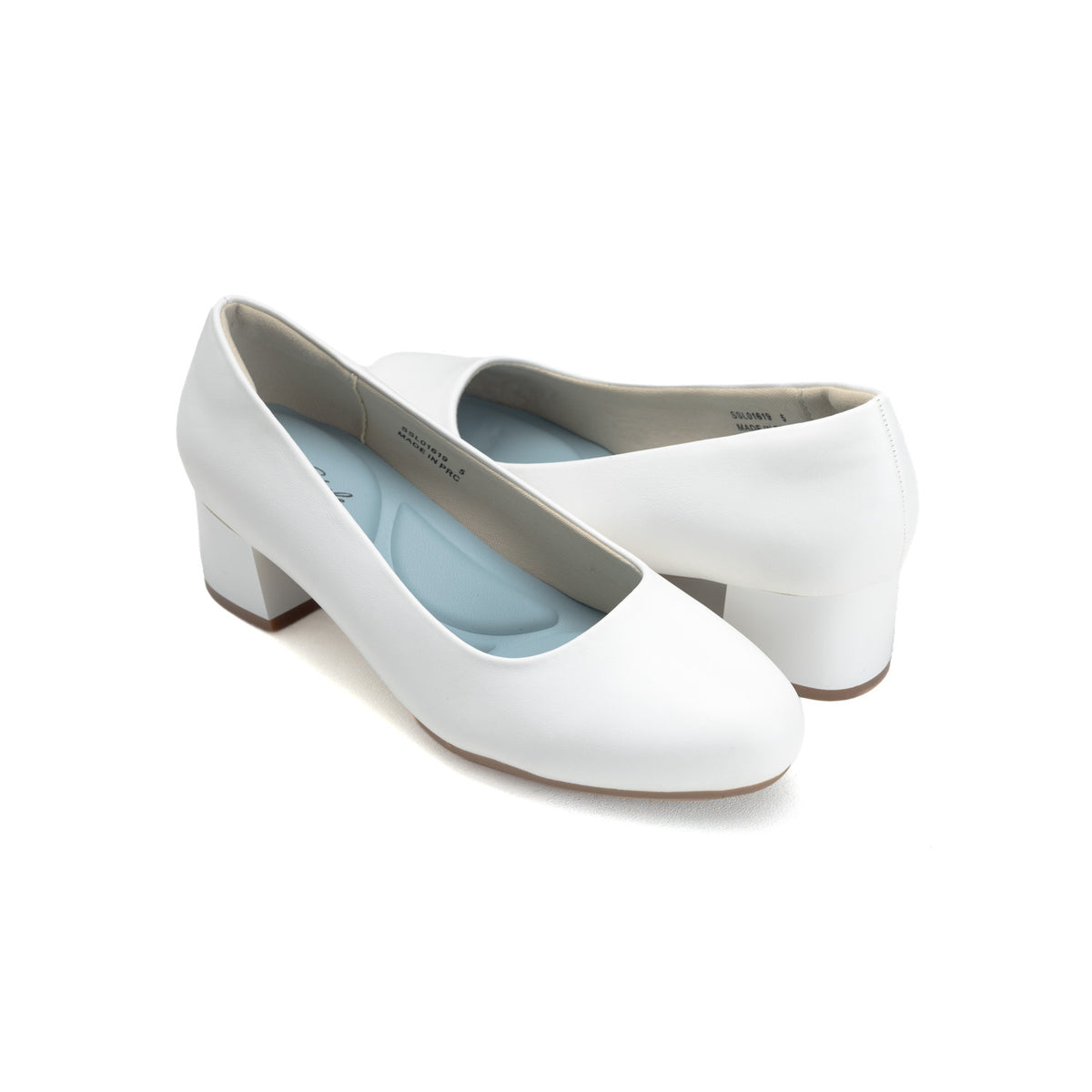 Hush Puppies Ladies Soft Fynn Heels-White SSL01619WHWH