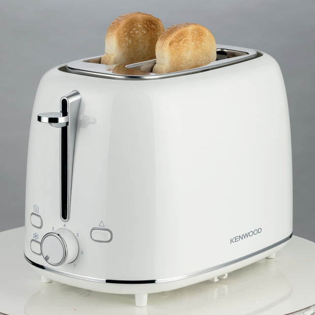 Kenwood Eterna Plastic 2 Slice Toaster Glossy White TCP31.000WH