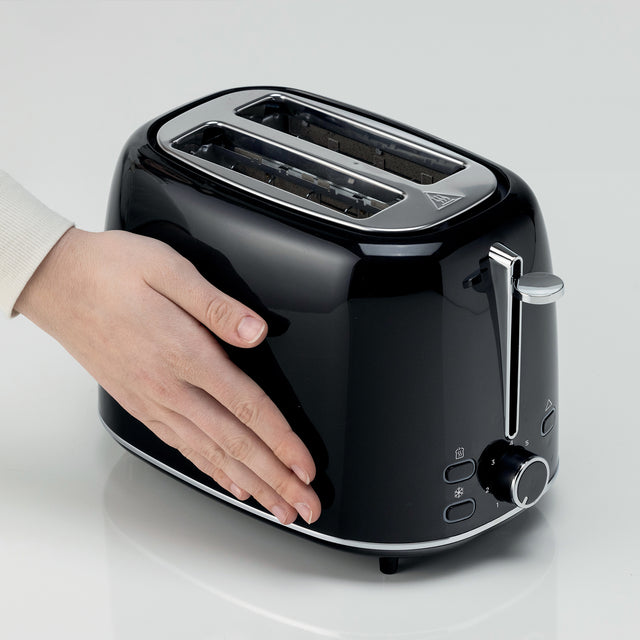 Kenwood Eterna Plastic 2 Slice Toaster Glossy Black TCP31.000BK