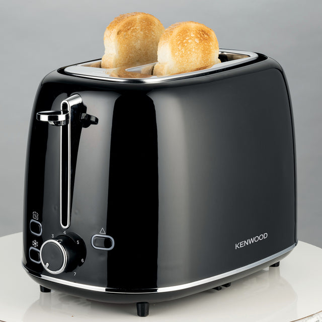 Kenwood Eterna Plastic 2 Slice Toaster Glossy Black TCP31.000BK