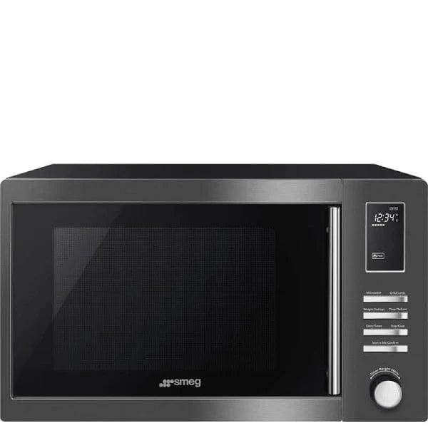 Smeg Microwave SMEG 25L Black Microwave MOE25B