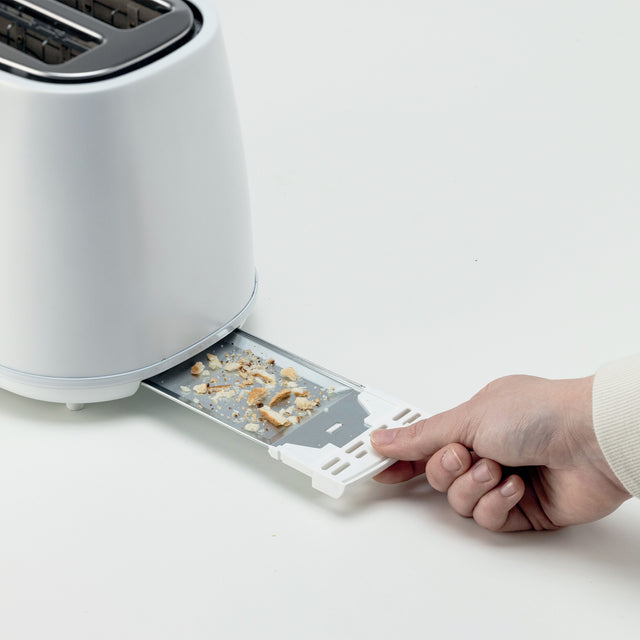 Kenwood Elementa Stainless Steel 2 Slice Toaster Matt White TCM37.000WH
