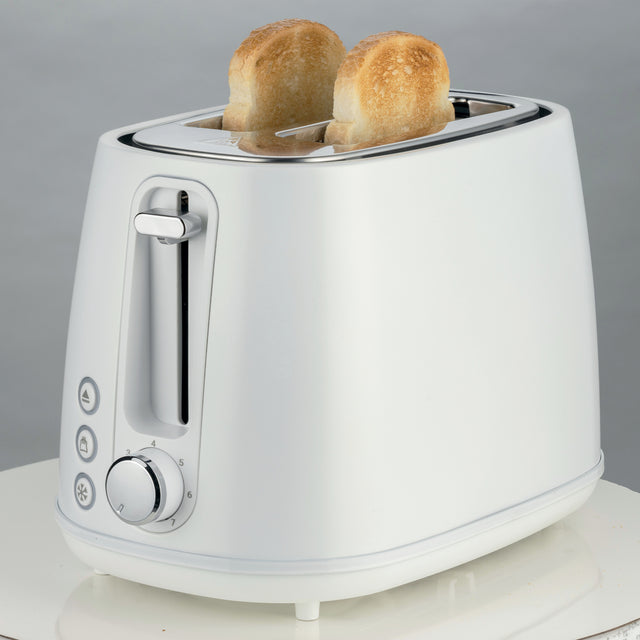 Kenwood Elementa Stainless Steel 2 Slice Toaster Matt White TCM37.000WH