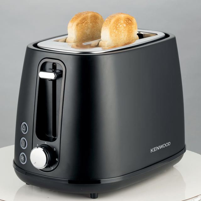 Kenwood Elementa Stainless Steel 2 Slice Toaster Matt Black TCM37.000BK