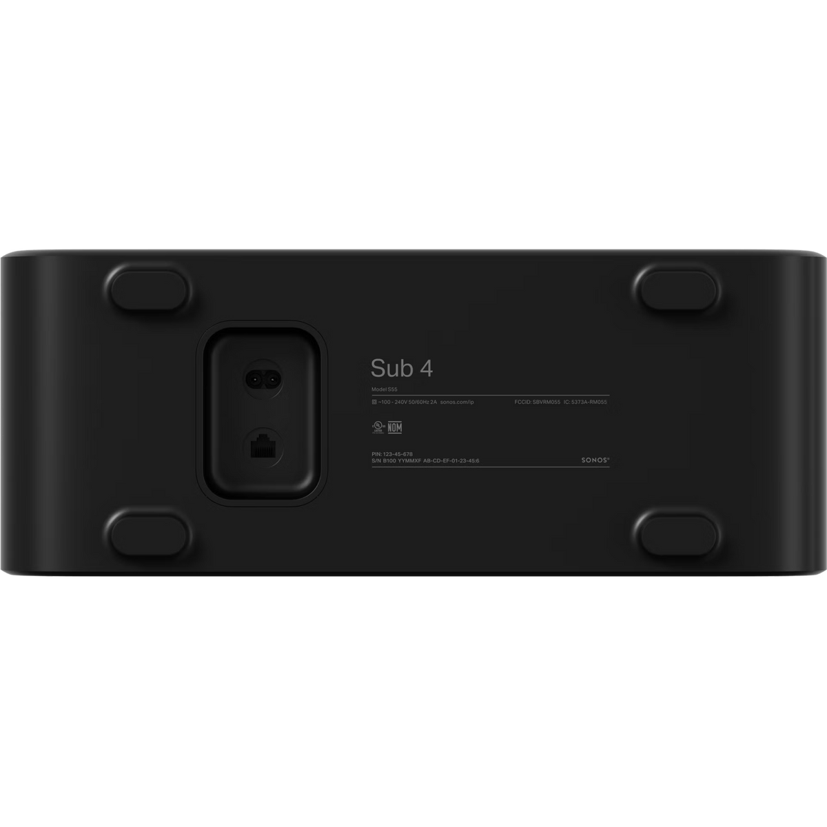 Sonos Black Sub 4 Wireless Subwoofer - SUBG4EU1BLK