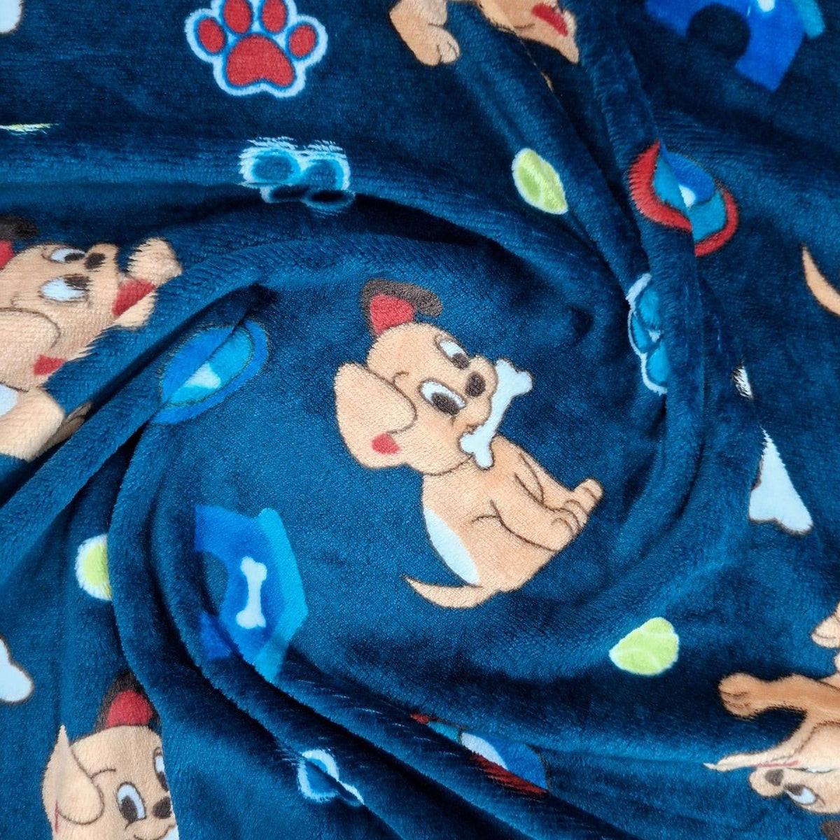 Printed Mongolian Fleece Fabric 150cm Floral.