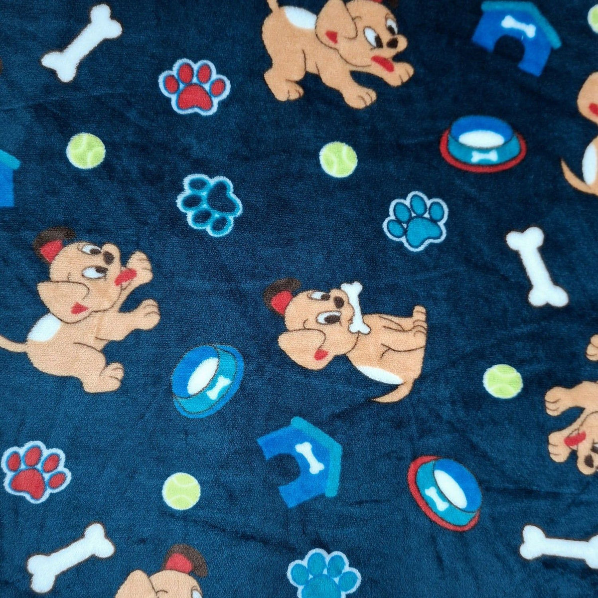 Printed Mongolian Fleece Fabric 150cm Floral.