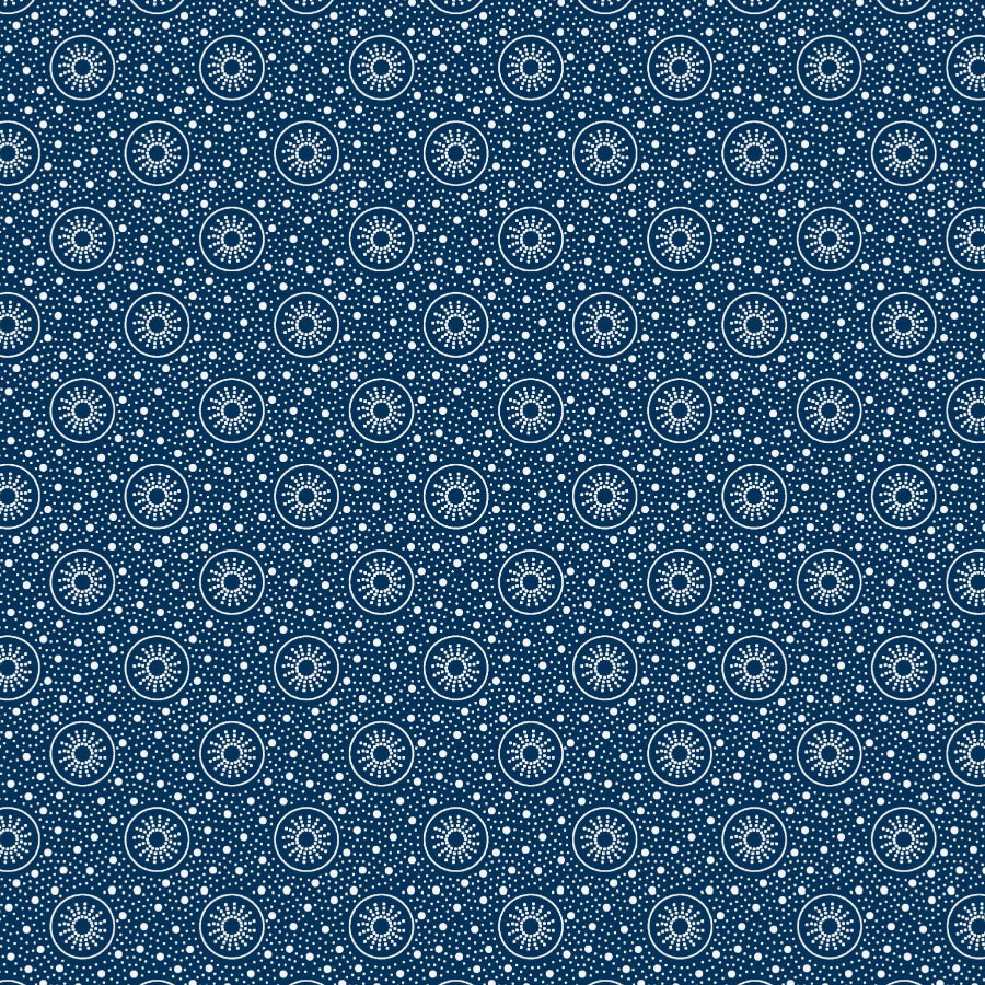 Original 3 Cats Fabric C/W04 Navy Blue 90cm - MHC World