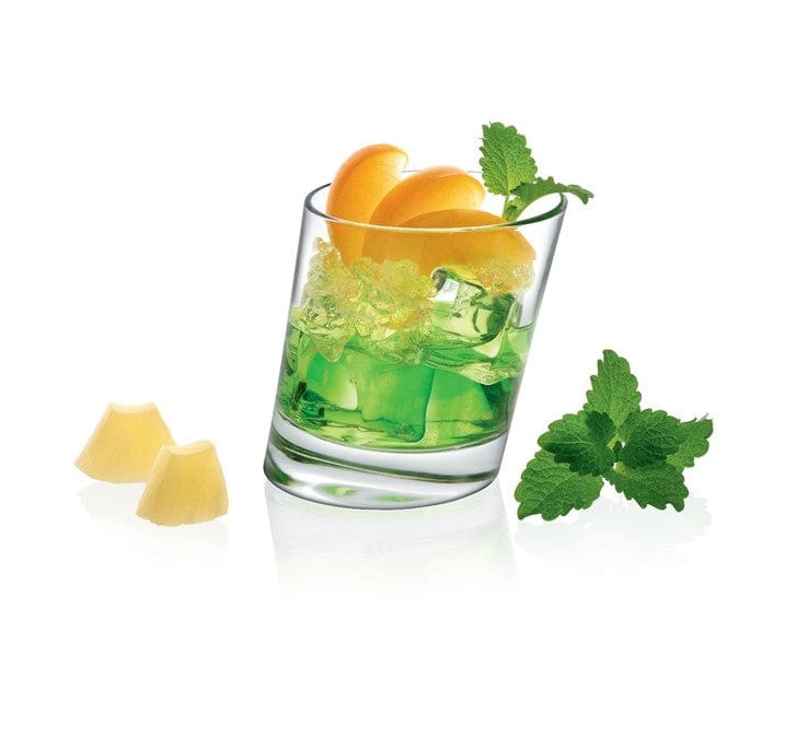 BORGONOVO CRYSTAL GLASS Borgonovo Pisa Slanted Glass 280ml Set of 3 (7288133714009)