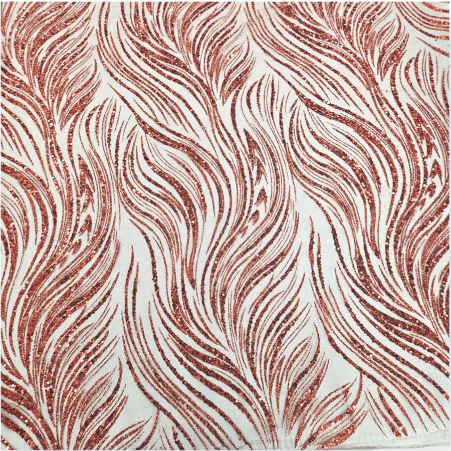 LACE Dress Fabrics Red Sugar Metallic Lace (7798817259609)