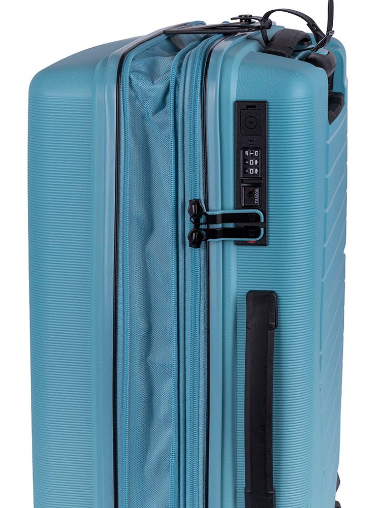 CELLINI Luggage & Bags Cellini Starlite 4 Wheel Carry on Trolley Light Blue (7497404678233)